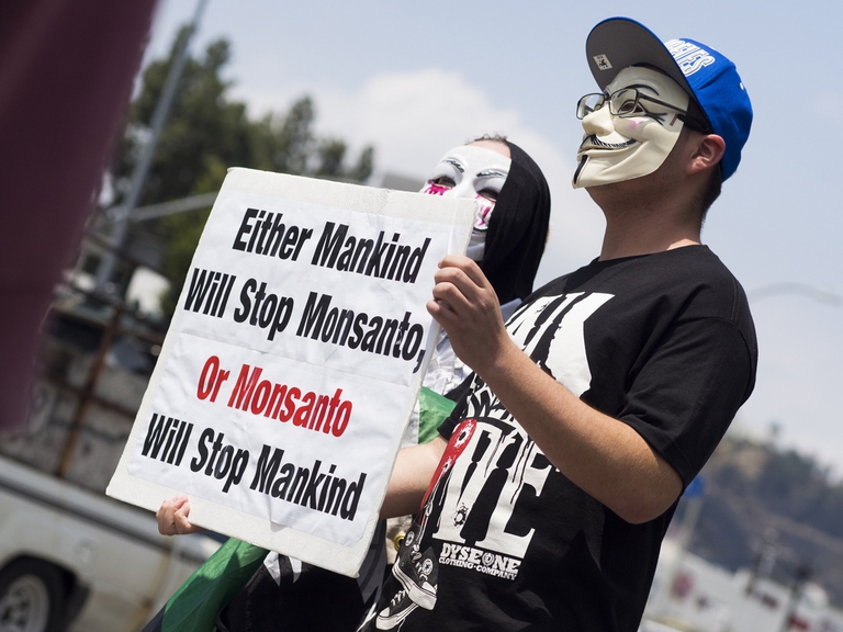 Proteste contro Monsanto a Los Angeles, maggio 2015 © ROBYN BECK/AFP/Getty Images
