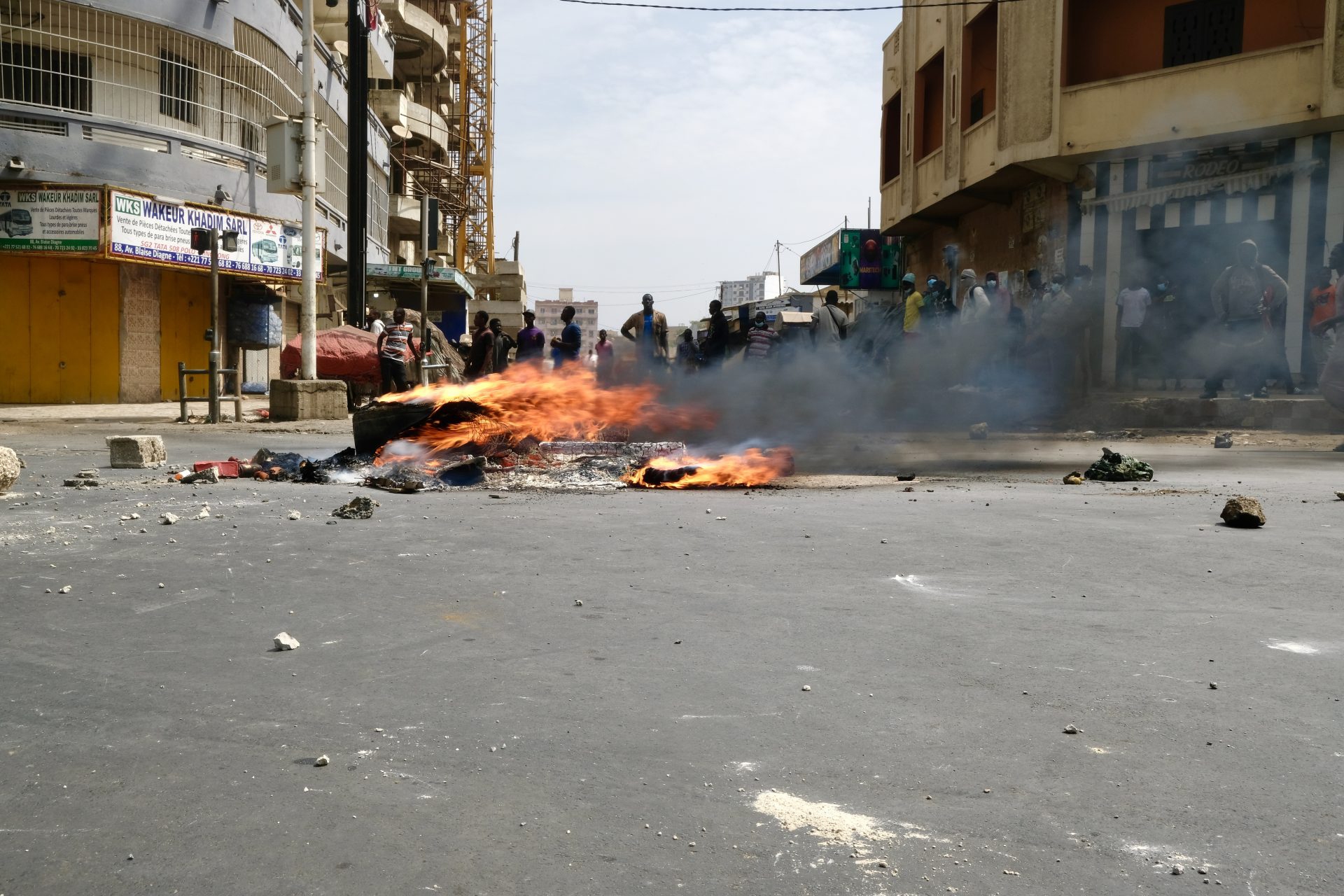 Le proteste a Dakar, in Senegal