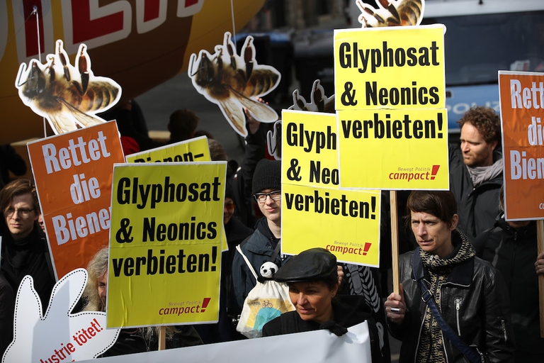 glifosato germania manifestazione bayer