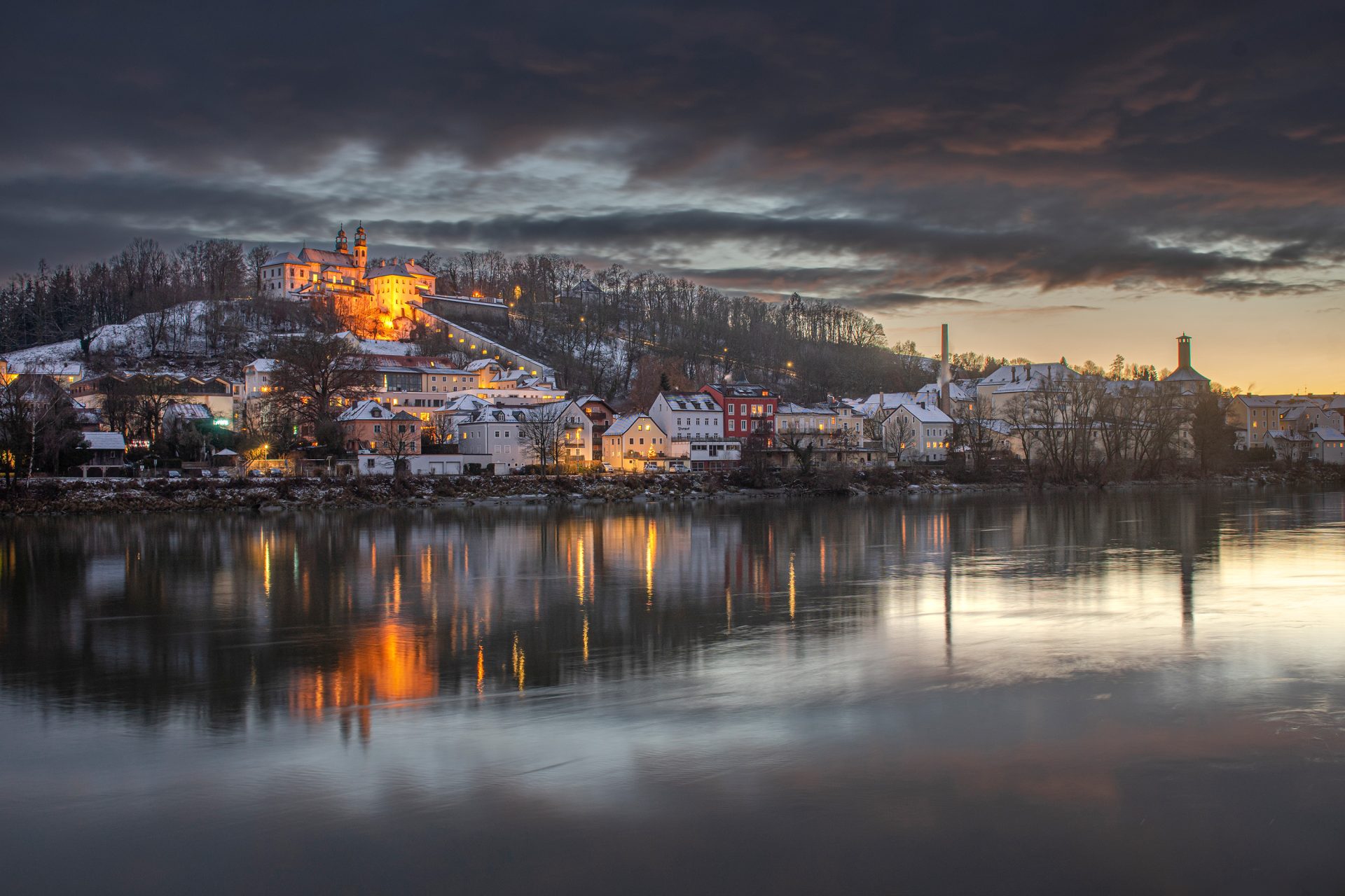 Passavia, bella anche d'inverno. Baviera, Germania