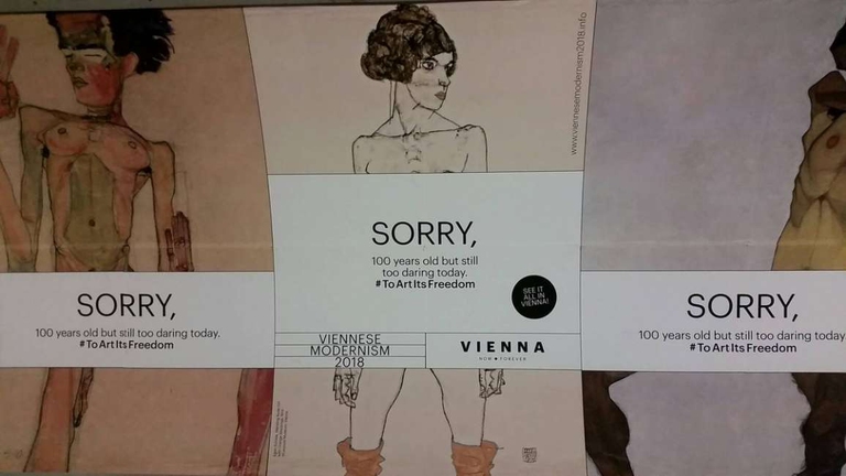 Schiele campagna metro londra