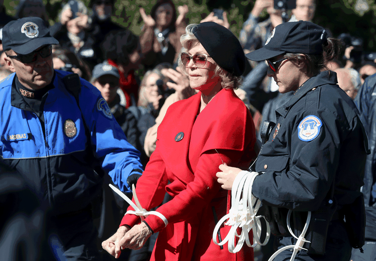 jane fonda arresto a washington
