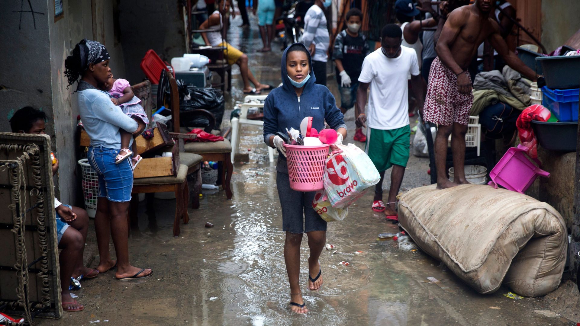 Tempesta tropicale Laura a Santo Domingo