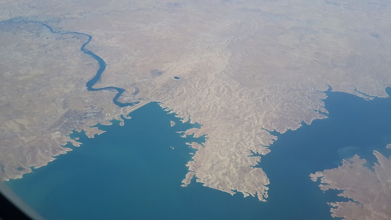 Diga di Mosul dal cielo