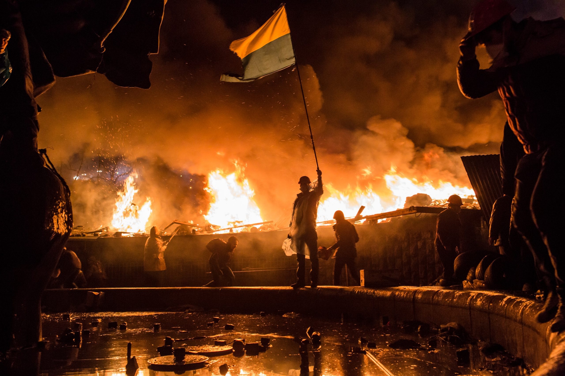 Kiev, immagini di guerra