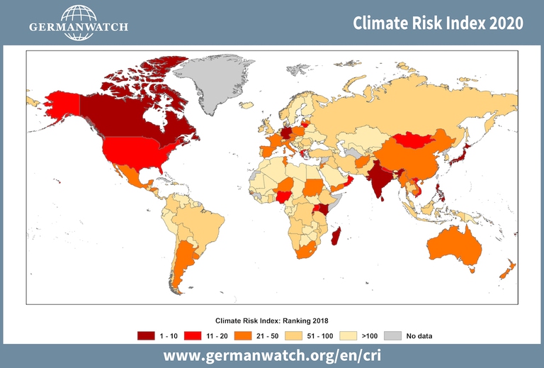 Climate risk index eventi meteorologici estremi