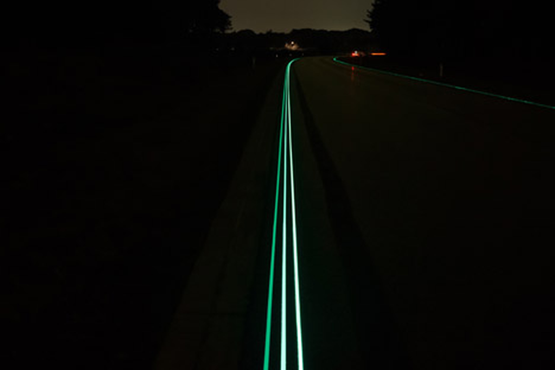 Autostrade bioluminescenti con led