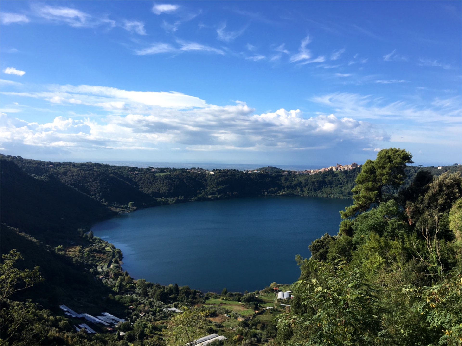Il lago di Nemi (ottobre 2016)