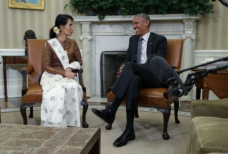 barack obama aung san suu kyi
