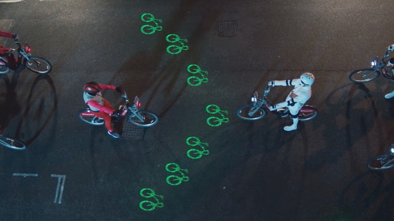 laserlight bike sharing