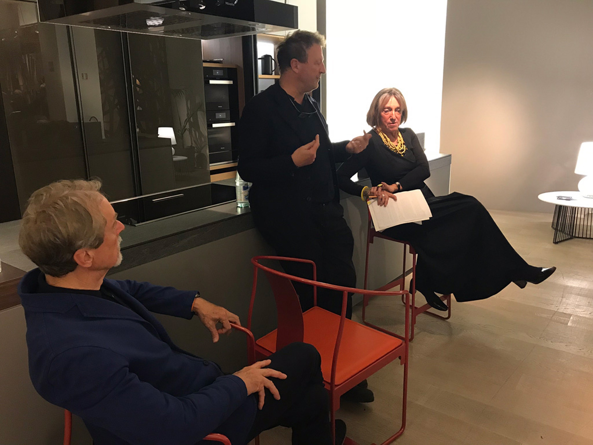 Un momento della chiacchierata con Centazzi e Zucchi