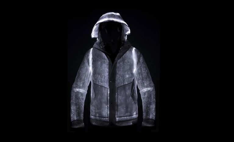 moda hi-tech luci led giacca