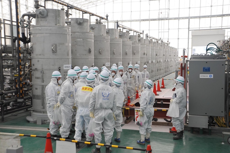 International Atomic Energy Agency (IAEA) staff inspect ALPS