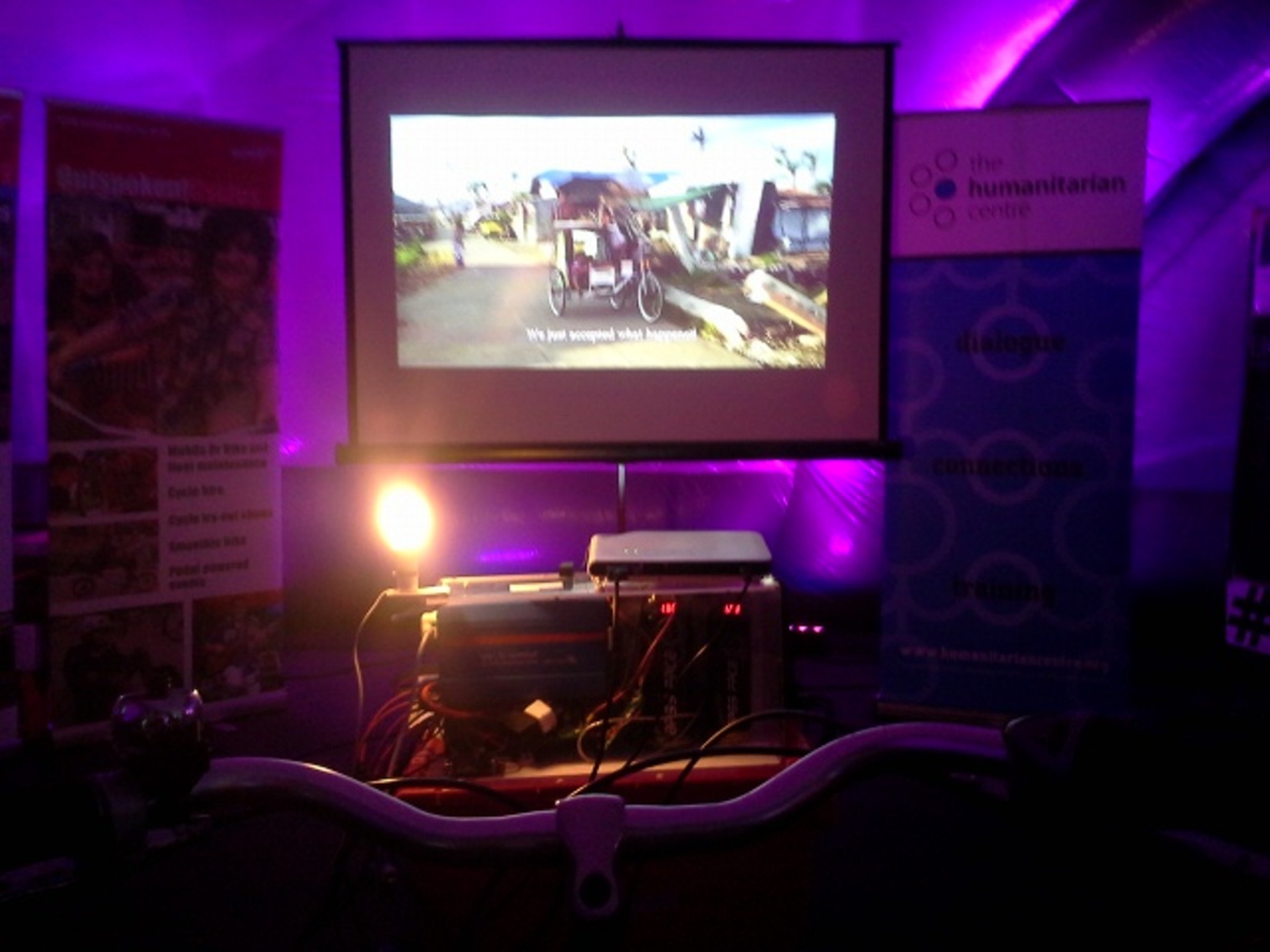 Proiezione video al festival e-Luminate