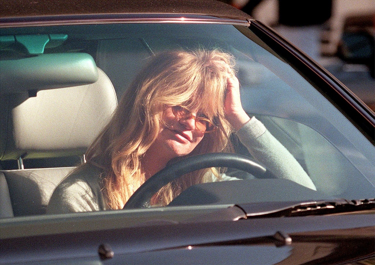 ca Actress Goldie Hawn Prepares To Drive Away...