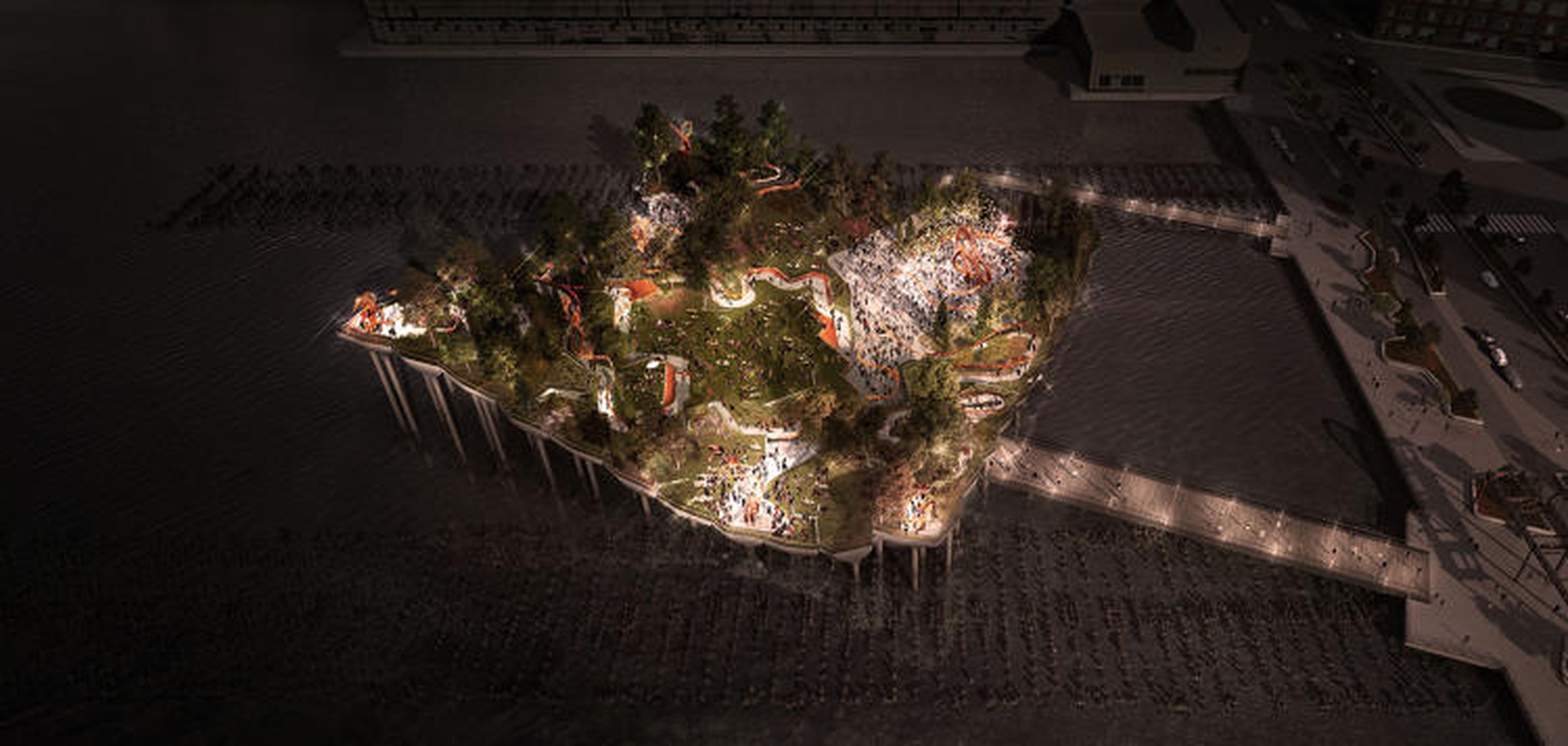 L'oasi urbana che sorgerà sulle rive dell'Hudson a New York