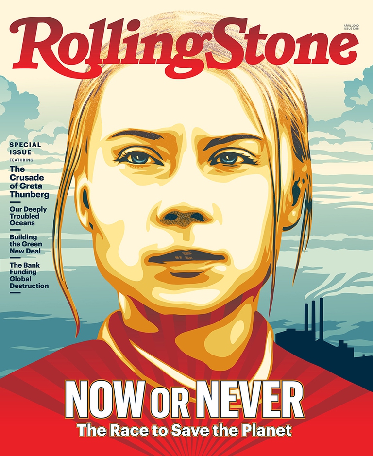 greta thunberg, rolling stone
