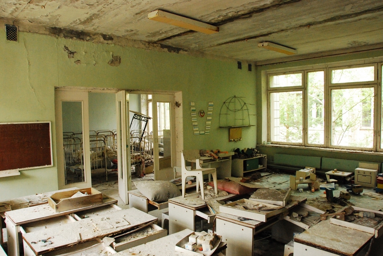 post Chernobyl destruction Pripyat