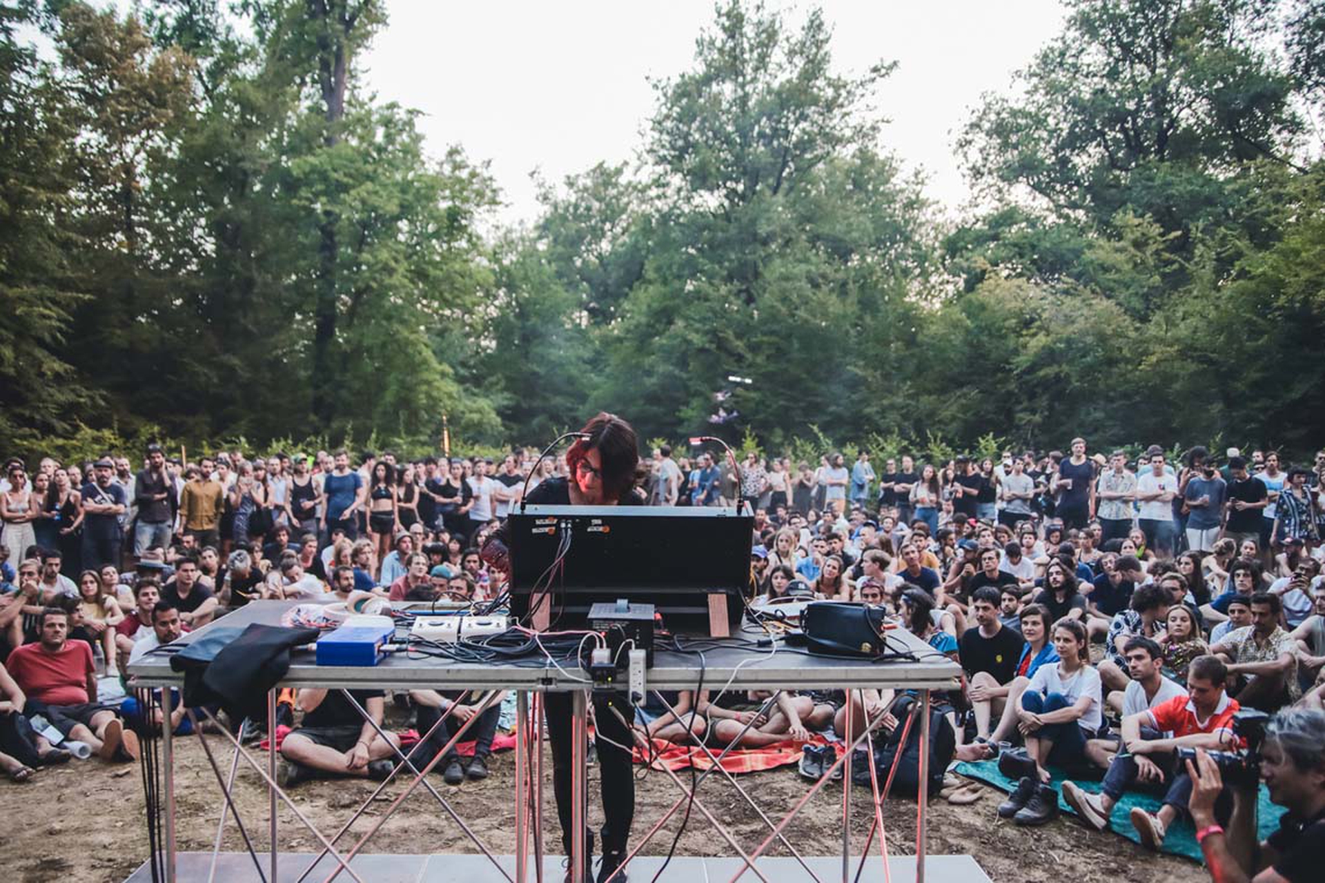 Esibizione di Suzanne Ciani nel labirinto di Terraforma foto Michela Di Savino