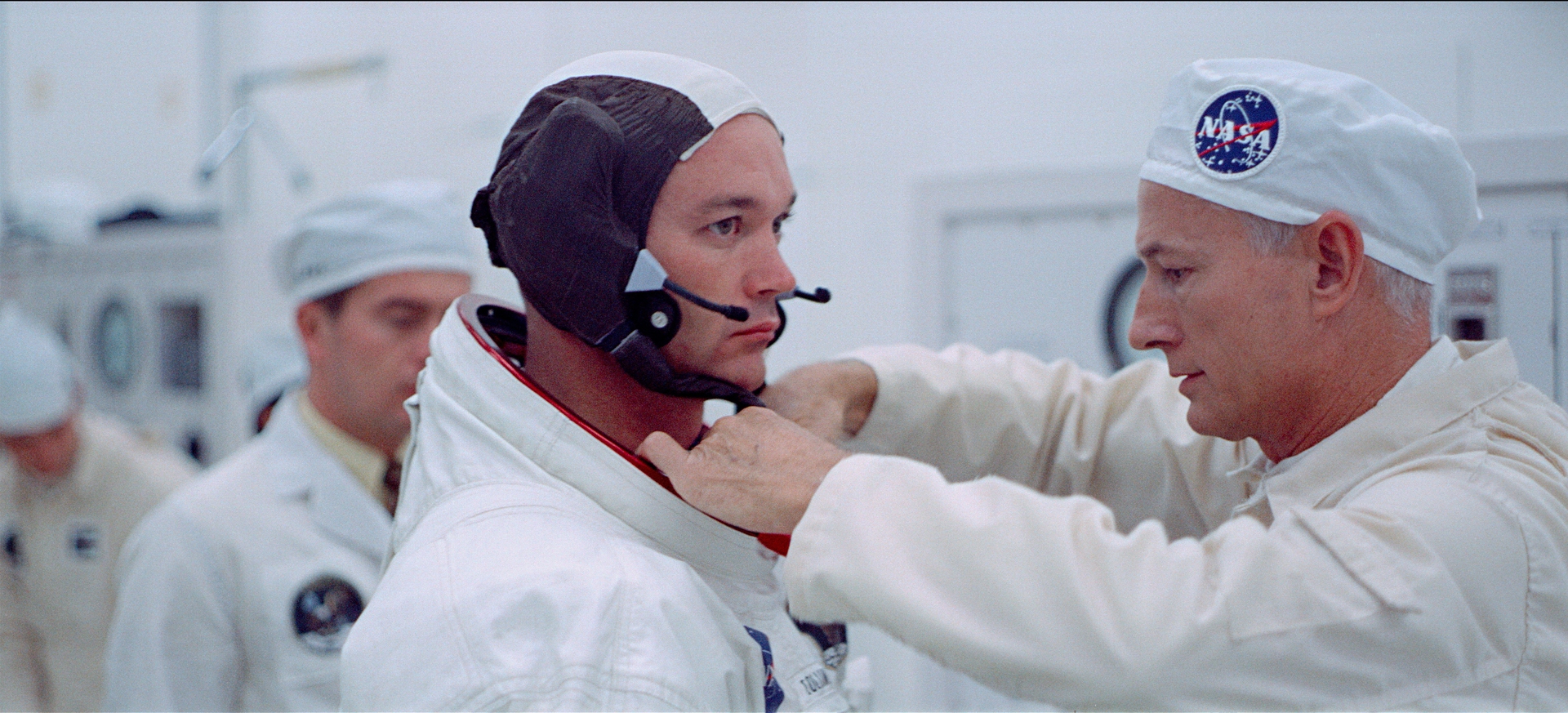 L'astronauta Michael Collins prima della missione Apollo 11