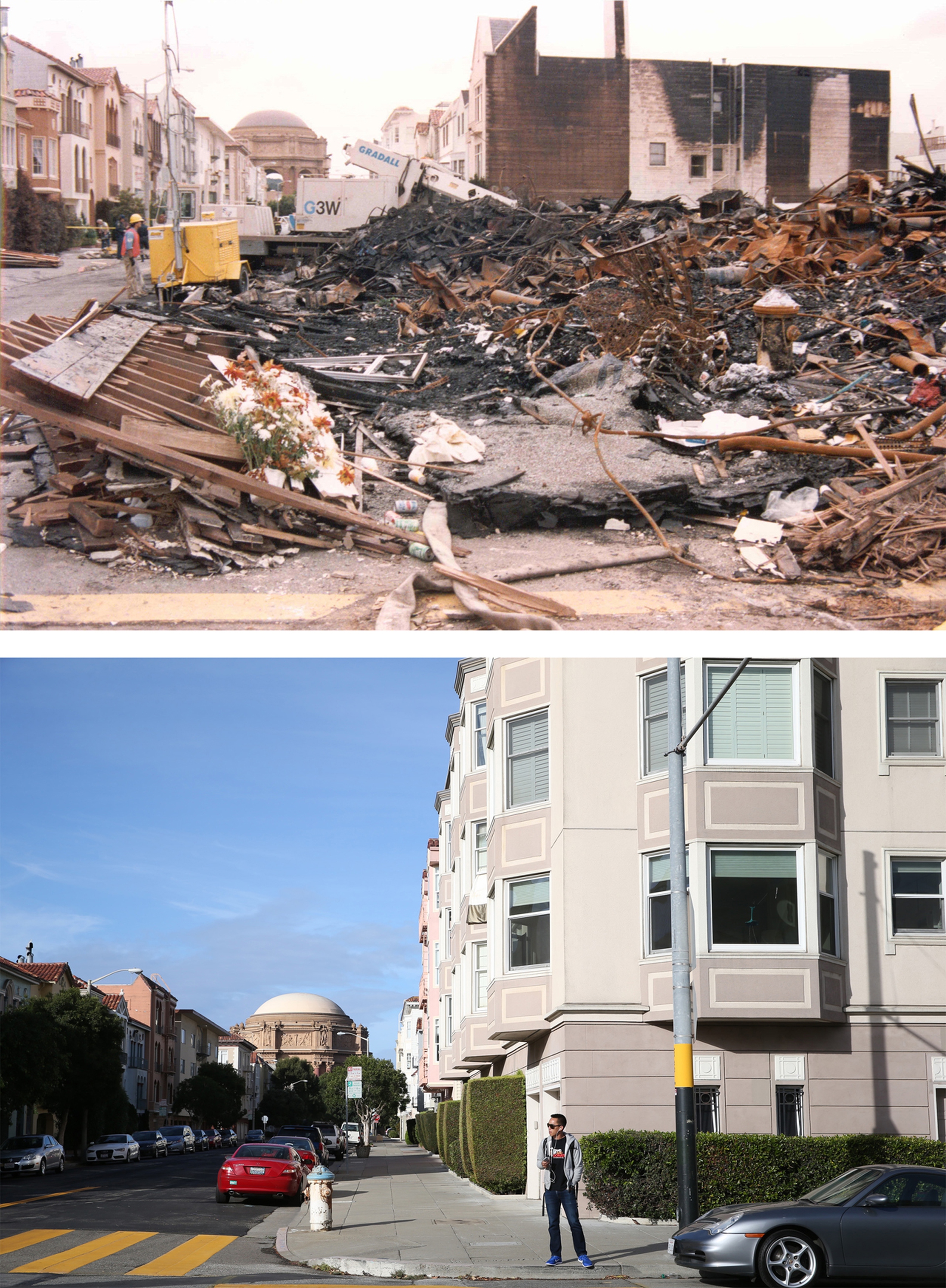 Землетрясение 25 лет. Землетрясение в Сан Франциско 1989. Землетрясение лома-приета. Землетрясение в Калифорнии. Землетрясение в городе.