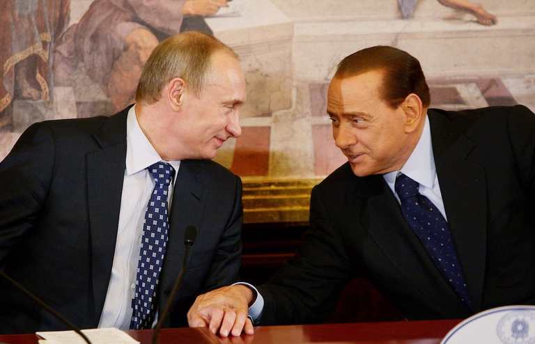putin russia berlusconi