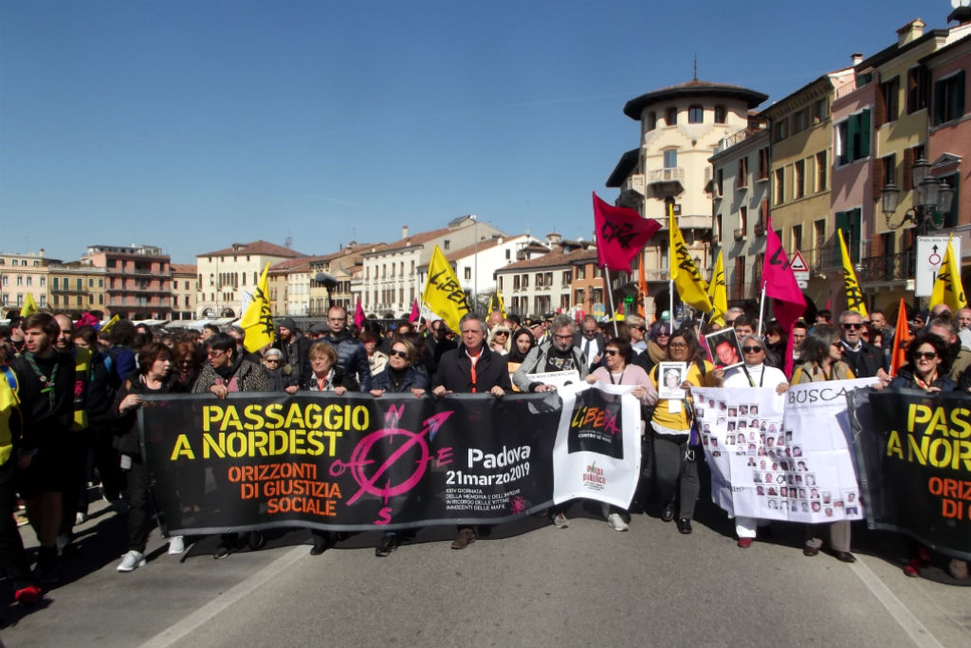 Arrivo in Prato della Valle del corteo