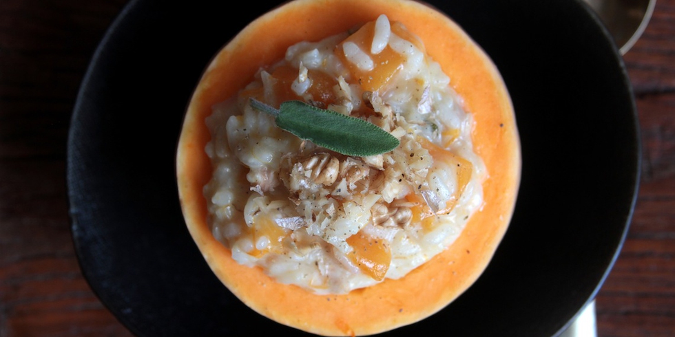 Risotto di zucca, nella zucca!