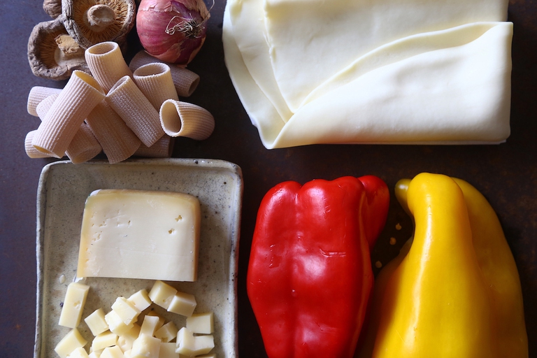 pasta integrale con peperoni