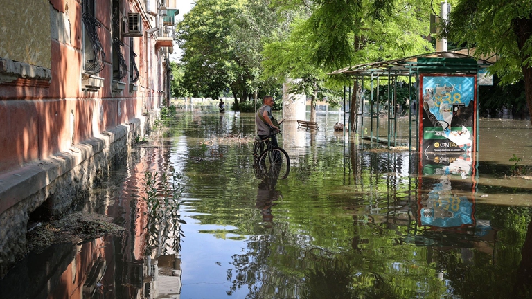 Metà regione di Kherson inondata per la rottura della diga di Kakhovka © GettyImages