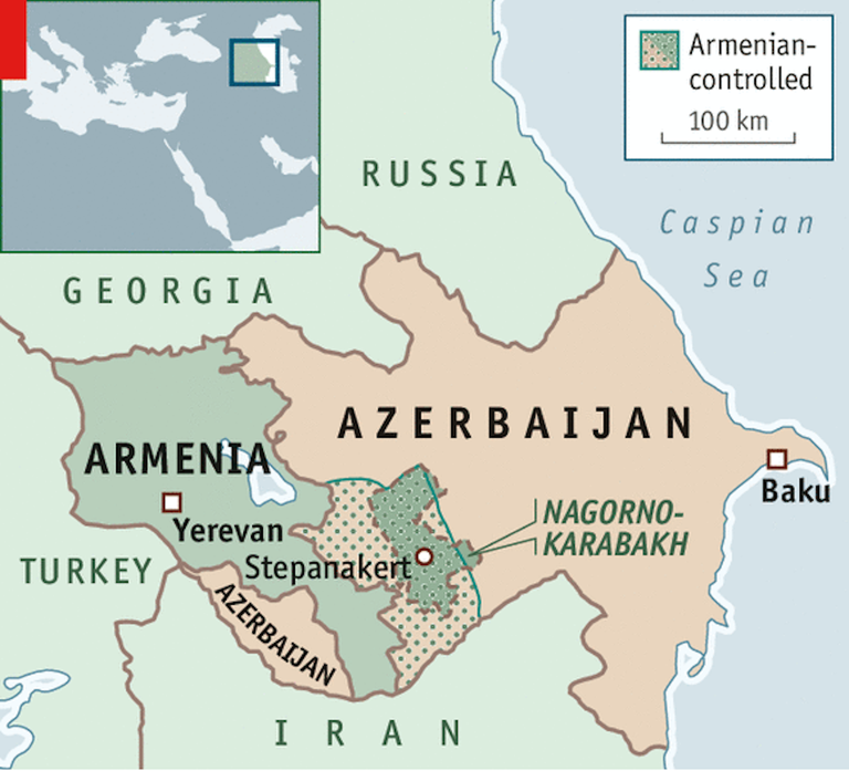 mappa Nagorno Karabakh