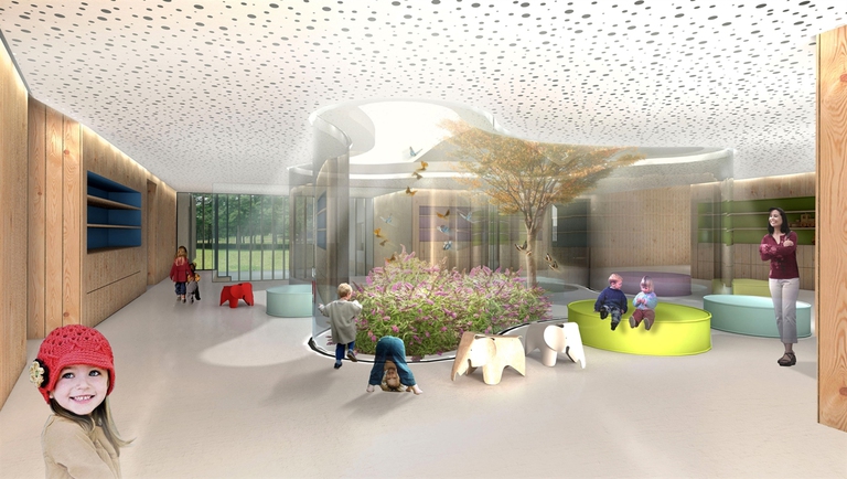 La ricerca progettuale si è orientata verso una scelta ecologica e sostenibile, utilizzando eco legno come materiale principale dell'intera struttura ©02Arch 2014