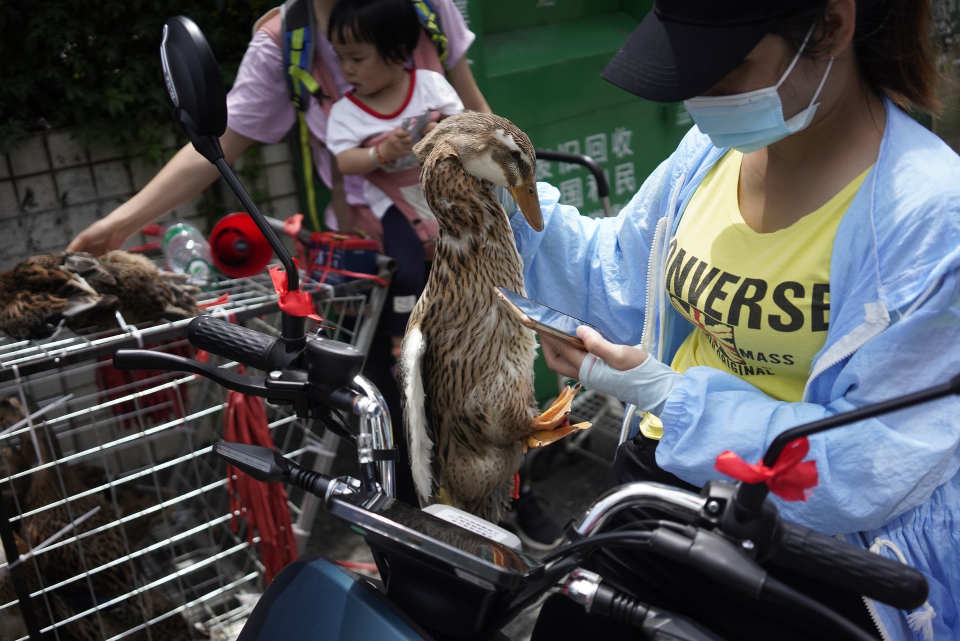 Un’immagine dai wet market in Cina