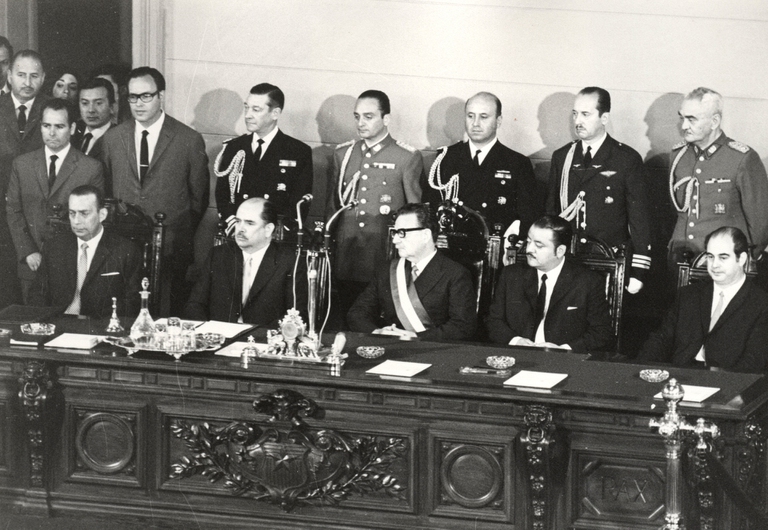 Salvador Allende al Congresso cileno