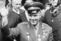 Jurij Gagarin. Nel 1961 il primo uomo volò nello spazio