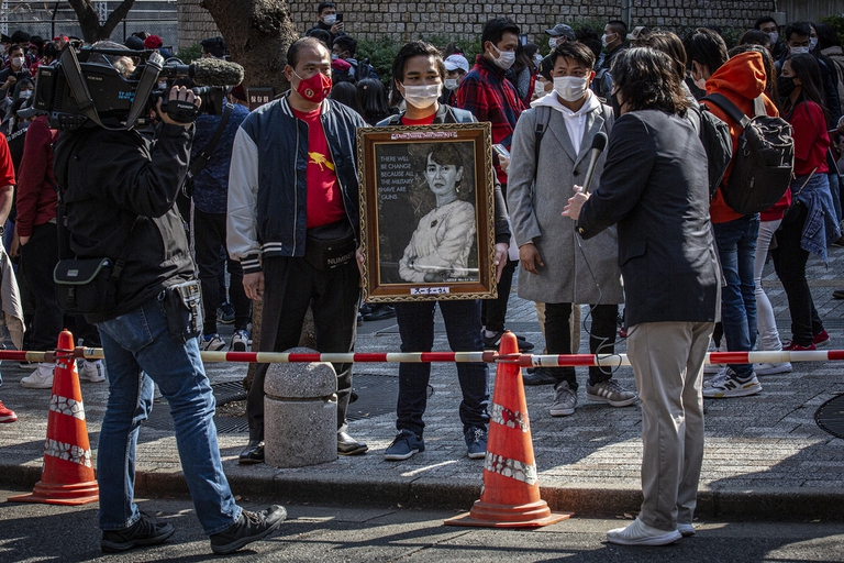 Giornalisti in Myanmar