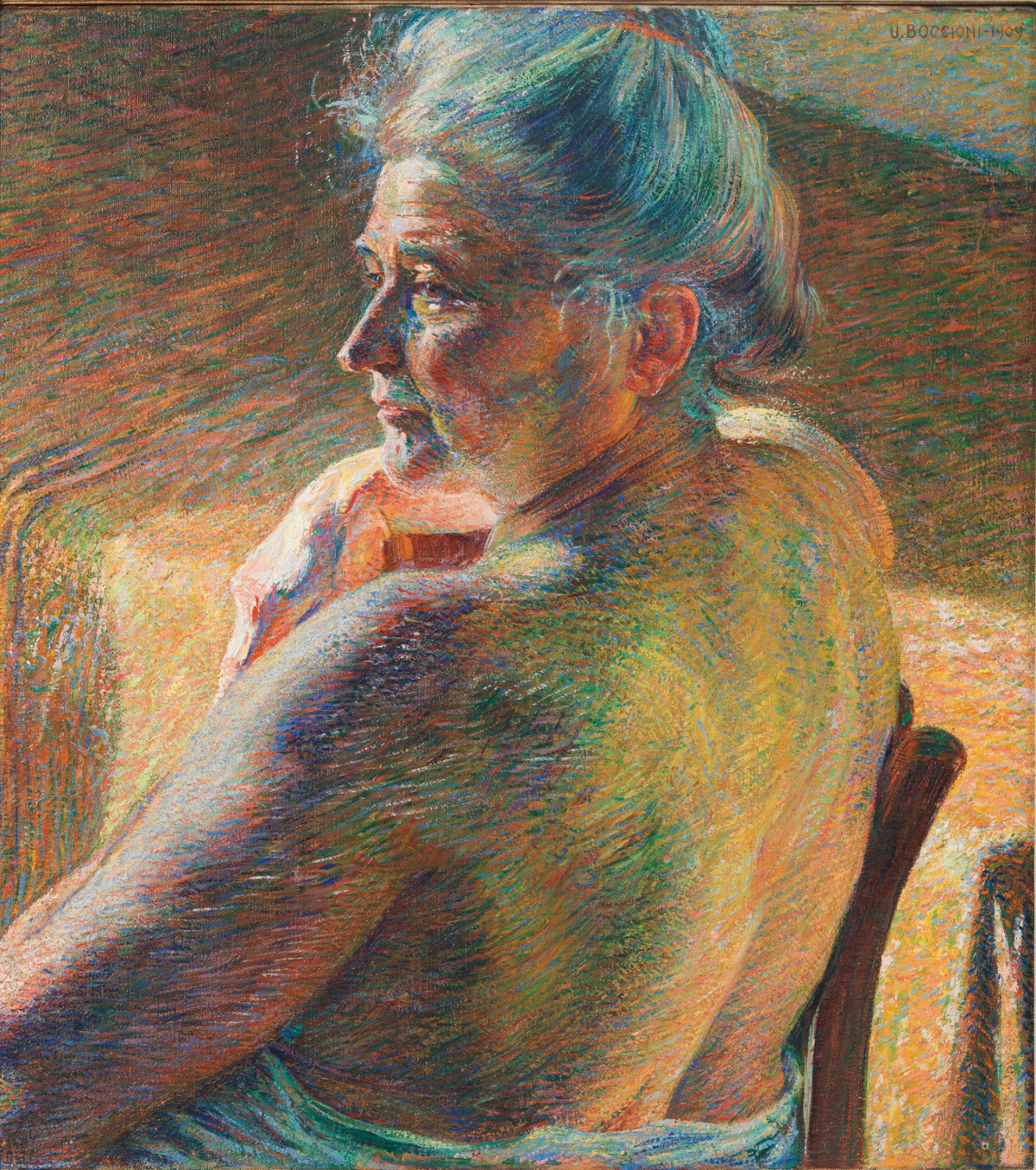 22 Boccioni - Nudo di spalle (Controluce)