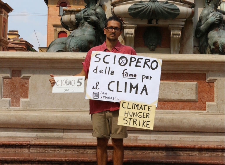Filippo Guerrini Extinction Rebellion Bologna