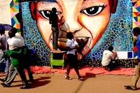 Bonfils Ngabonziza. Street art can teach even those Rwandans who haven’t gone to school