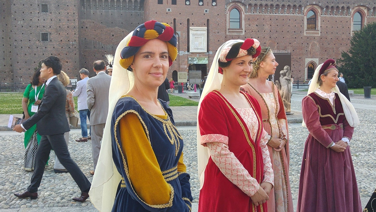 I rappresentanti Icom sono stati accolti da una rievocazione storica © Chiara Boracchi