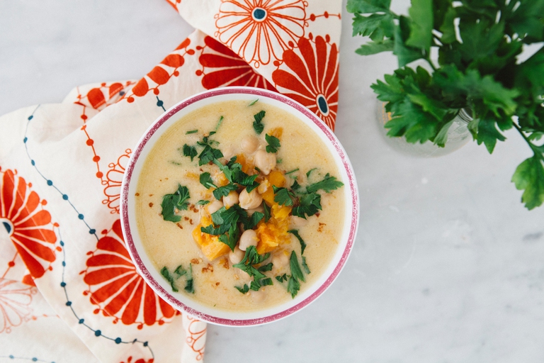 Curry di zucca e ceci