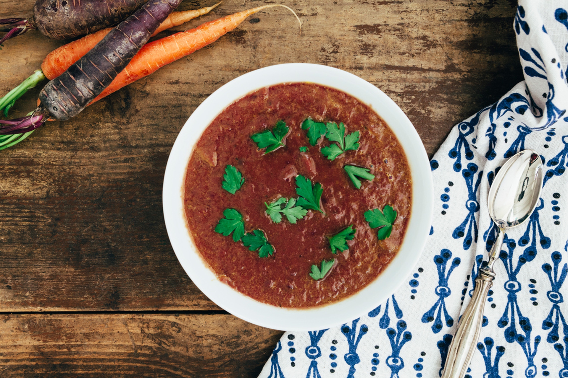 Zuppa di carote e curry
