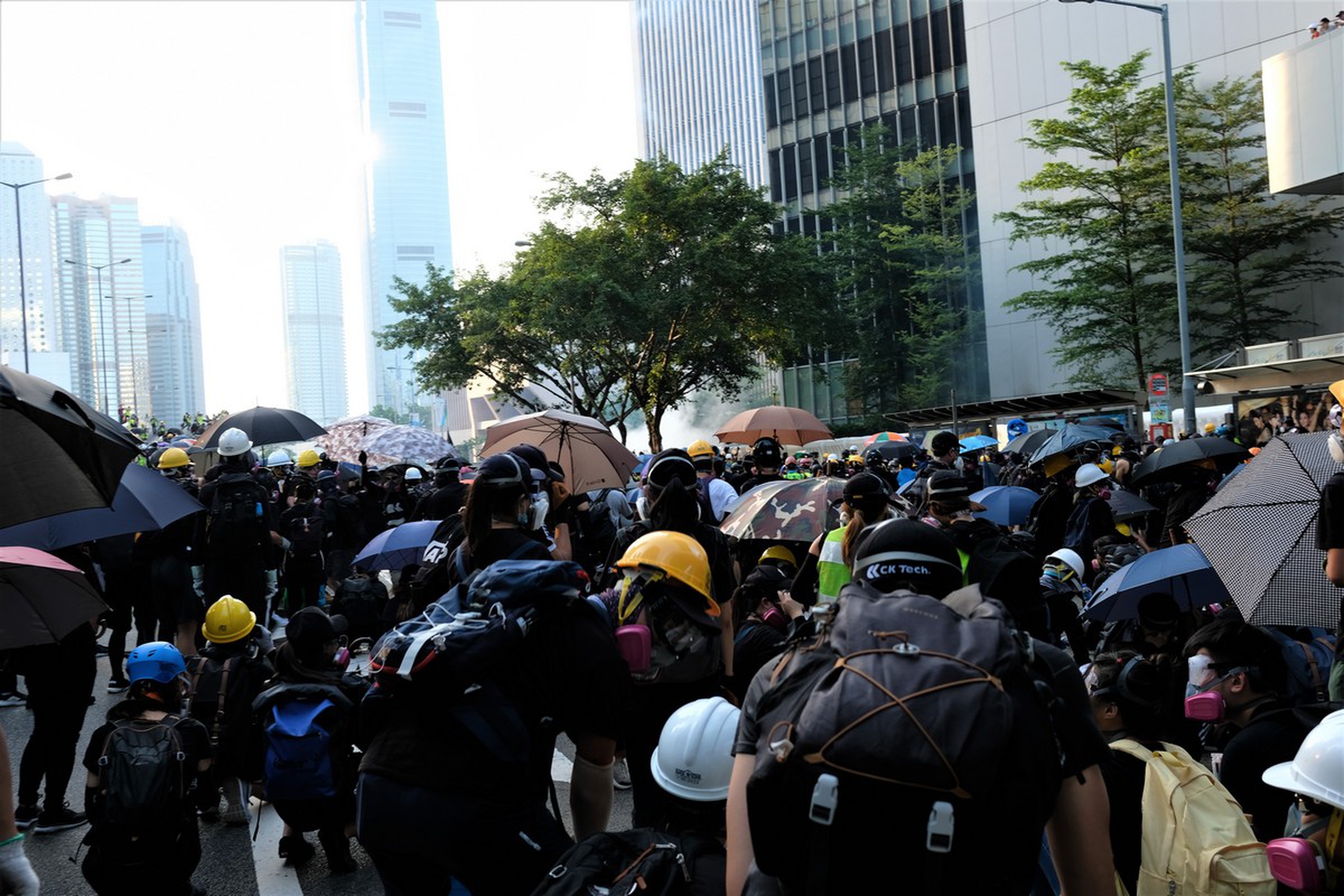 Le proteste ad Hong Kong il 15 settembre