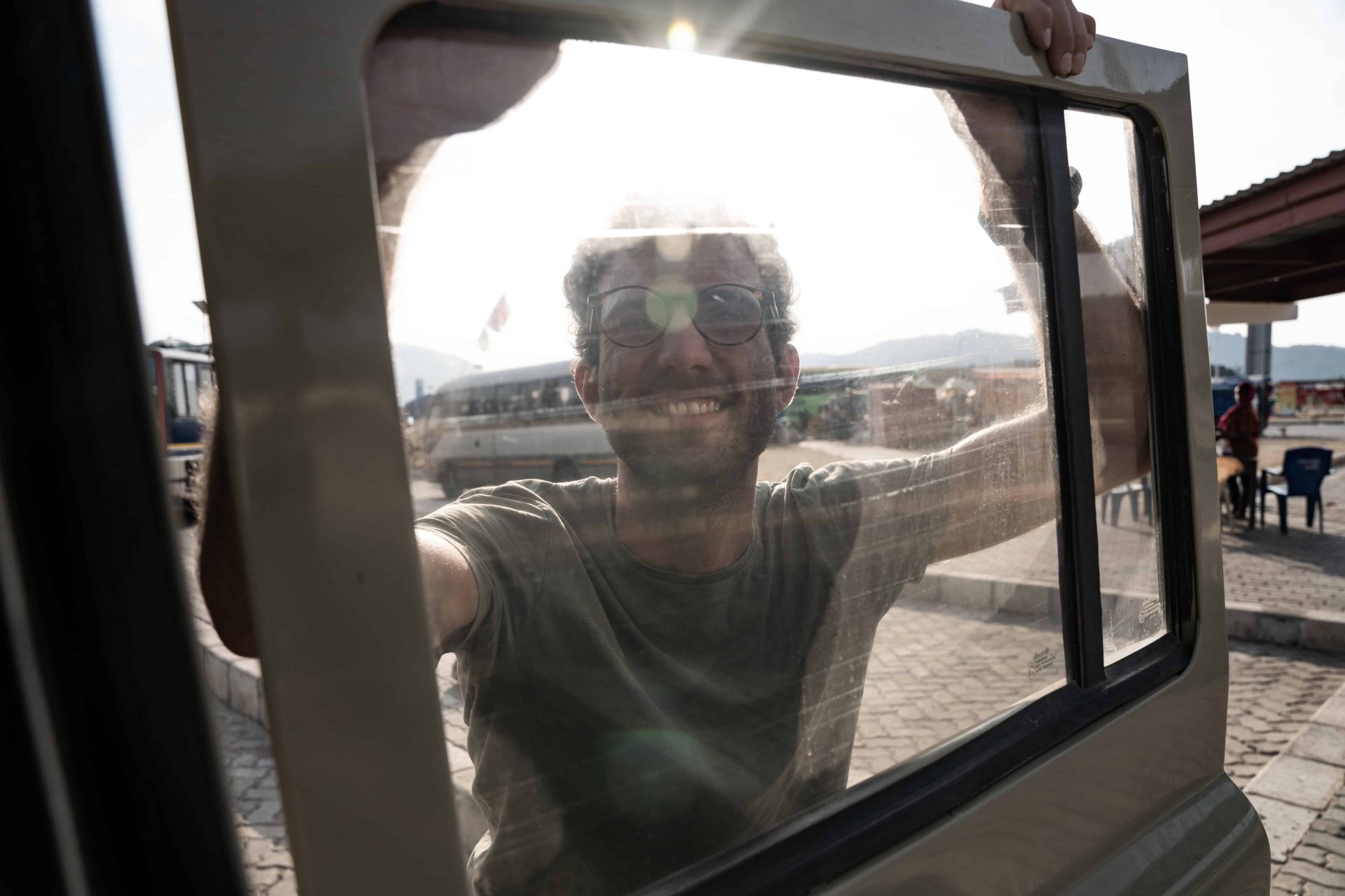 Andrea Bianchi è felice di vedermi appena arrivato in Tanzania