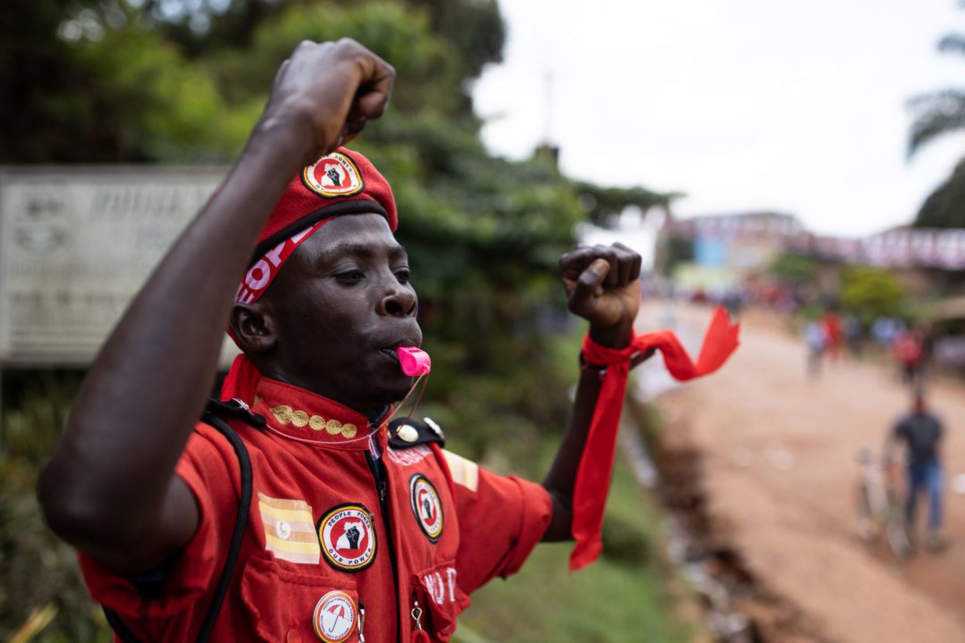 La campagna elettorale in Uganda del candidato Bobi Wine