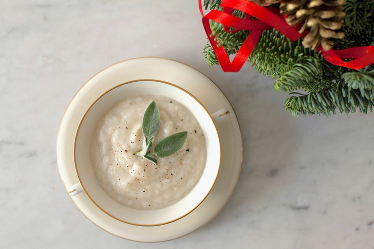 cream jerusalem artichoke soup sage