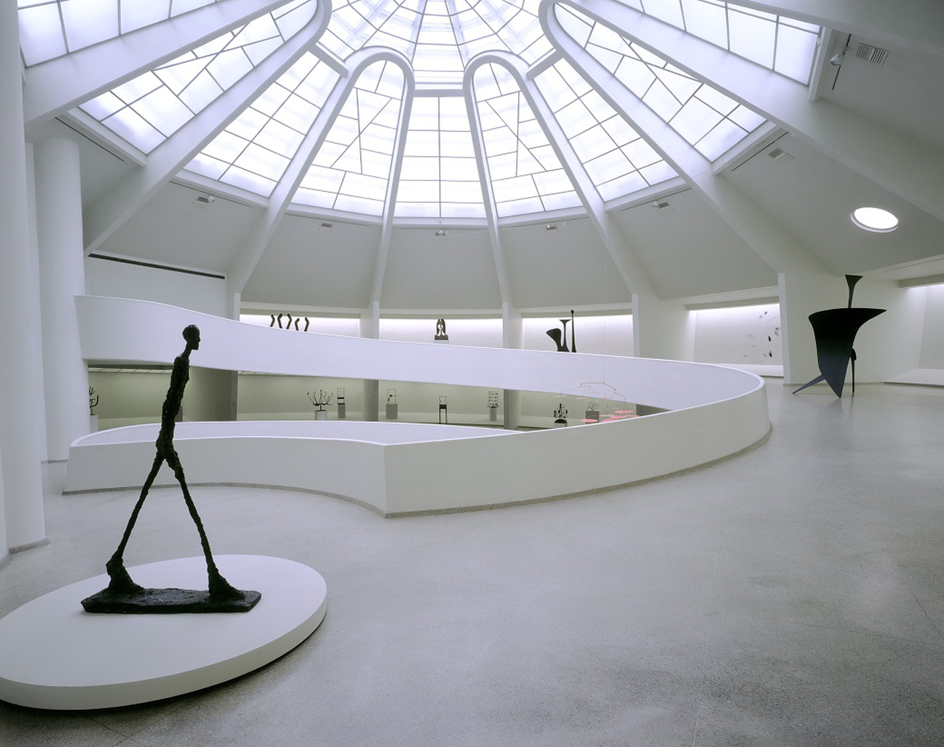 Un allestimento all'interno del Guggenheim di New York