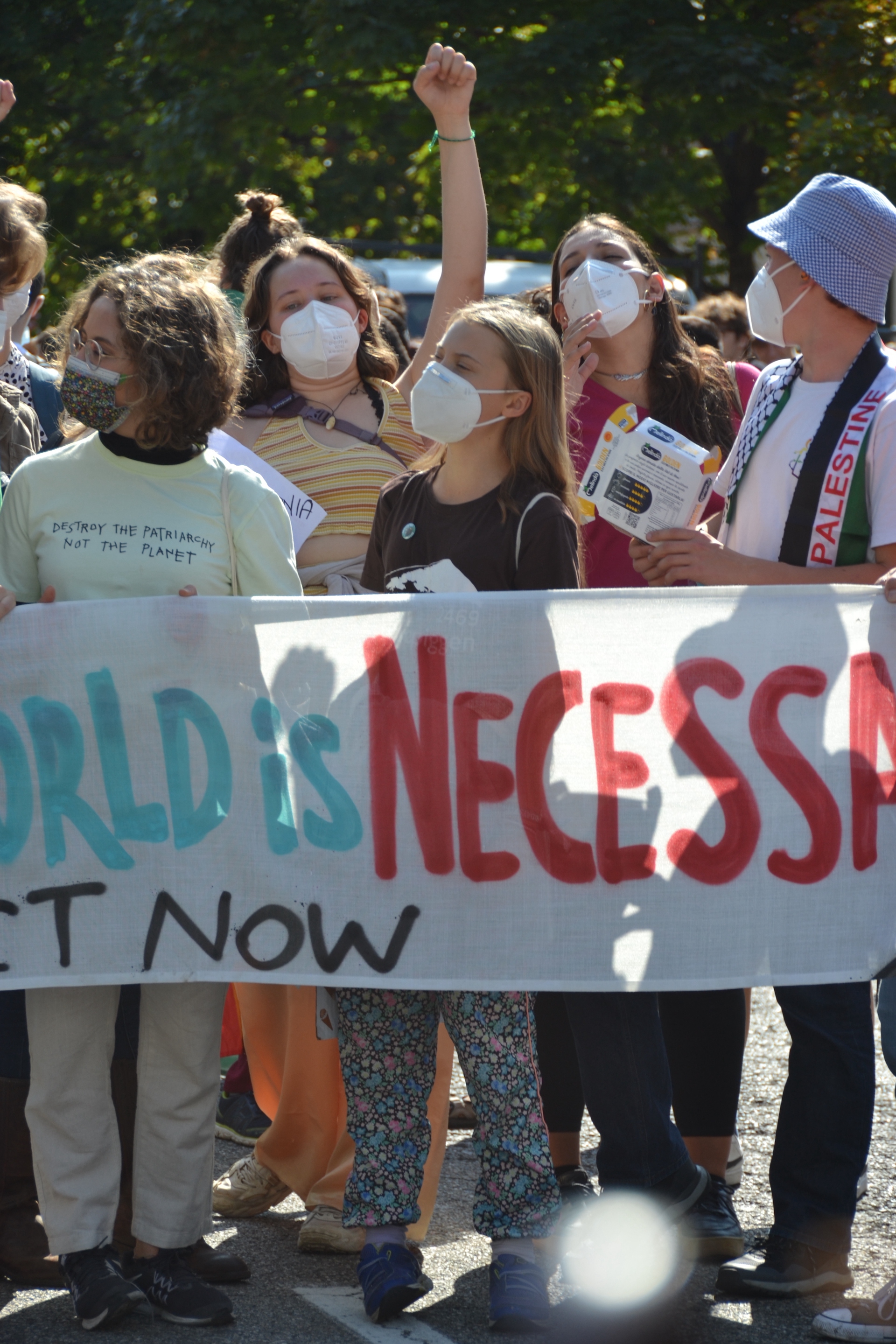 Il corteo per il clima a Milano il 1 ottobre15