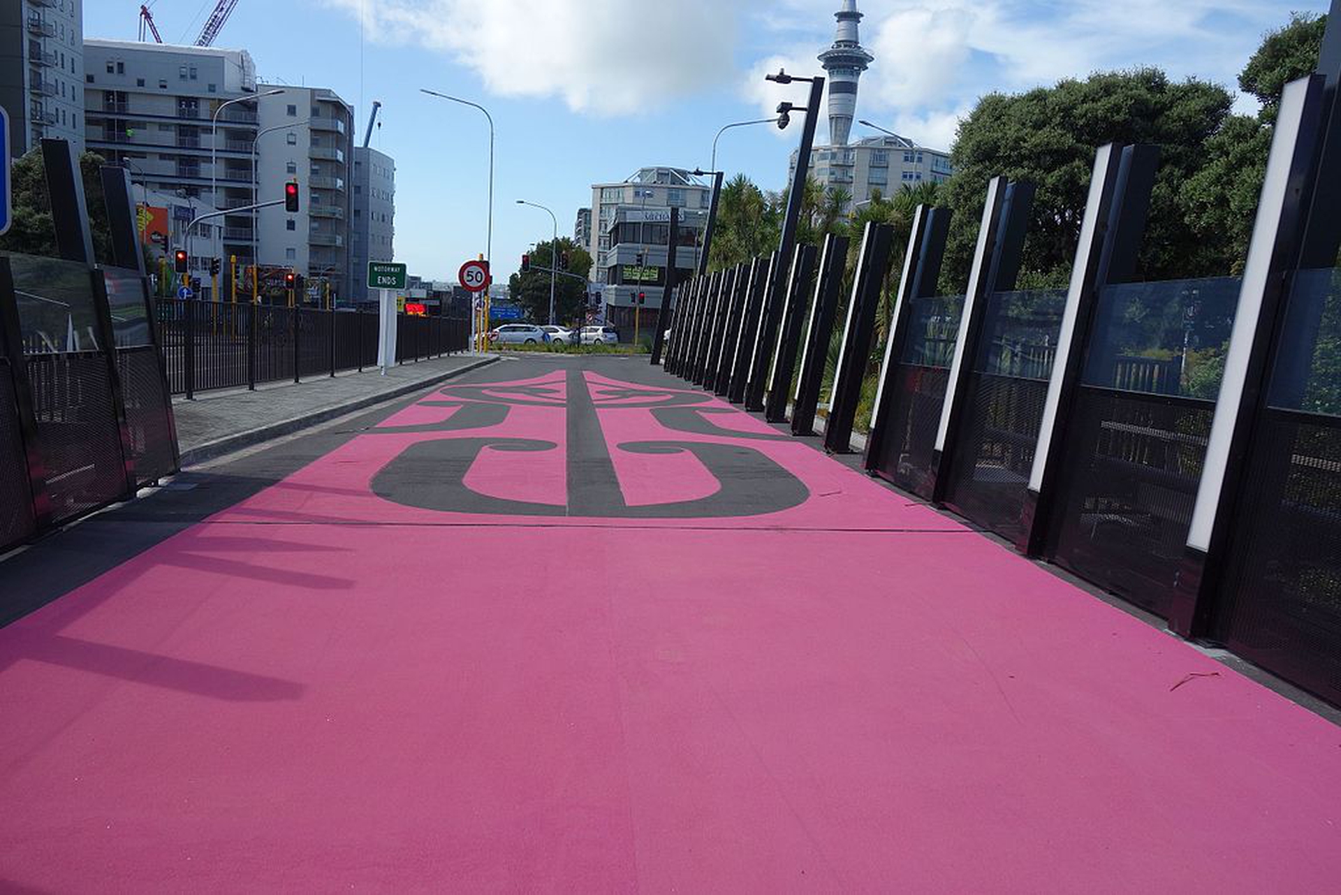 Nelson Street Cycleway: Maori style
