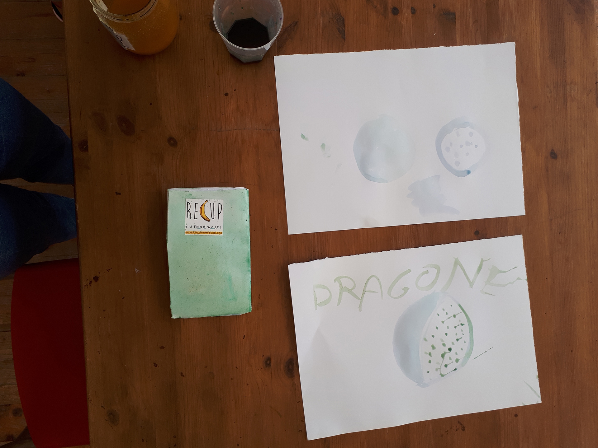 Alcuni dei disegni realizzati dai bambini del laboratorio Recup